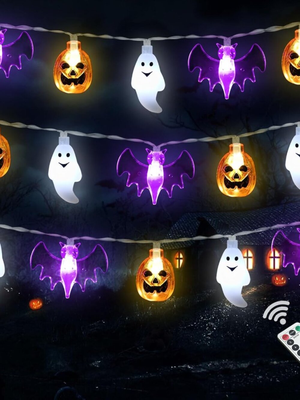 Halloween Lights Decorations 16ft 30 LED String Light Indoor Outdoor